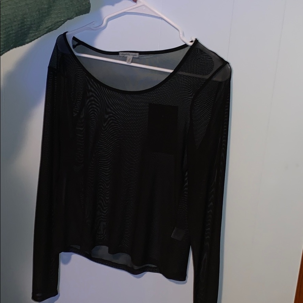 Sheer long sleeve
